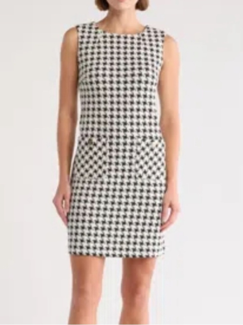 NWOT Tommy Hilfiger Houndstooth Sleeveless Dress Sz. 12